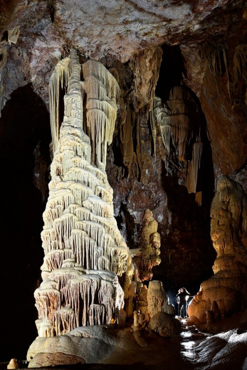 Grotte de Dargilan partie touristique (Lozère) - Le Clocher(SP-18-0325)